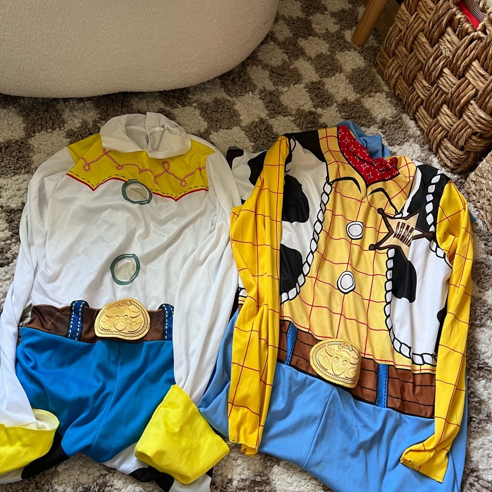 Adult Cowboy Costume Set - Yellow, Blue, White